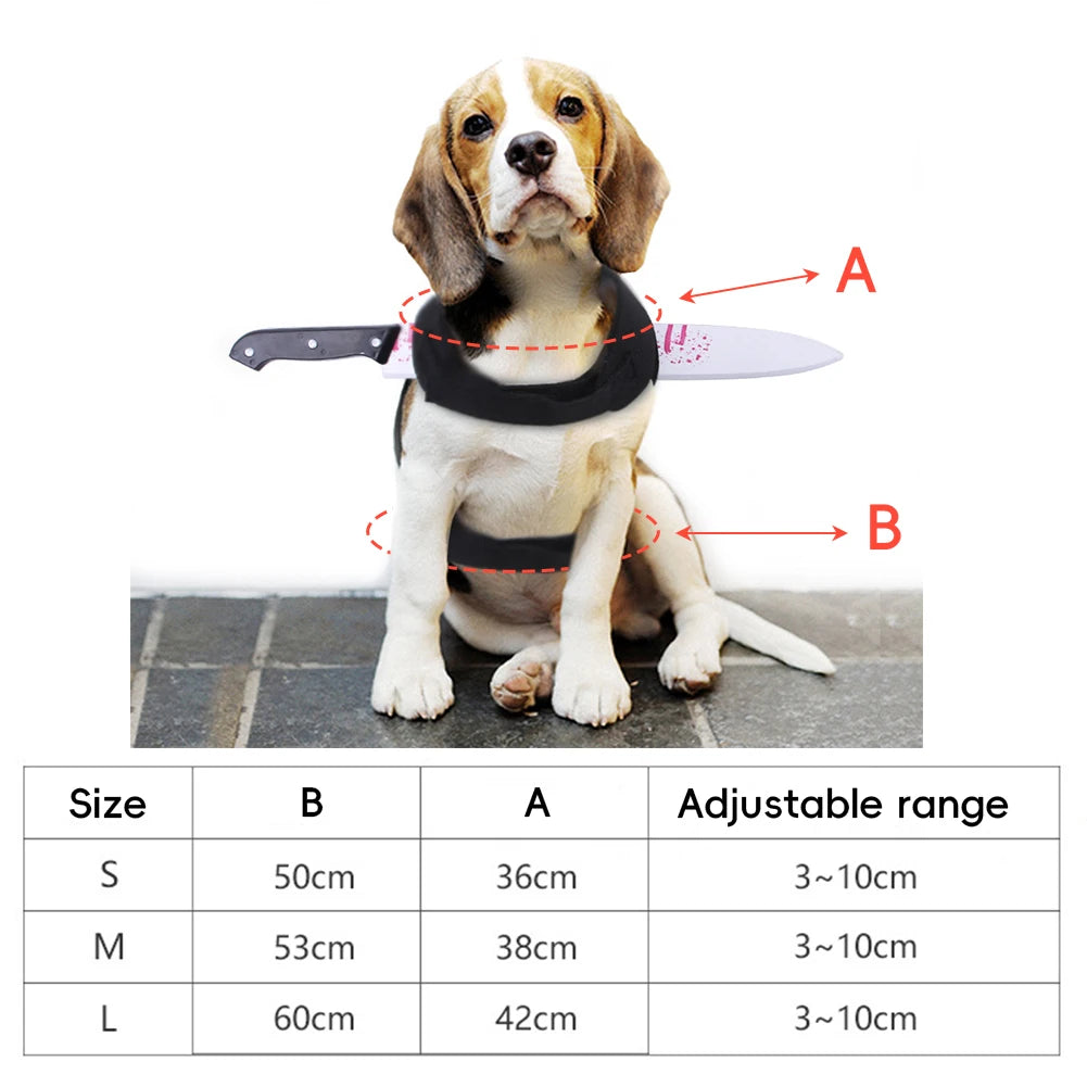 Halloween Knife Illusion Pet Costume